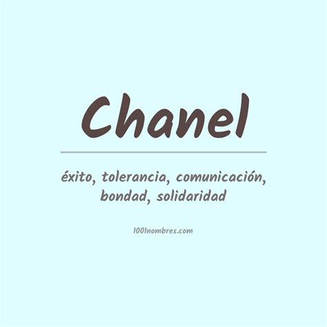 significado del nombre chanel|Nombre Chanel, origen y significado .